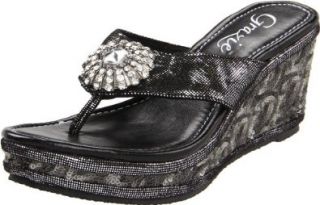 Grazie Womens Zoey Wedge Sandal Shoes