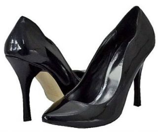  Breckells Molly 22C Black Patent Women Pumps, 7 M US Shoes