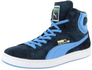Basketball Suede Leather Skate Athletic Sneaker Shoes Navy Blue: Shoes