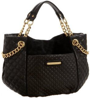  Juicy Couture Collection Leather Quilted Hobo,Black,one size Shoes