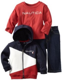 Nautica Sportswear Kids Baby Boys Infant 3 Piece Full Zip