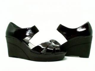 Marc Fisher Size 7.5 M Womens Black Tizzy Wedges Shoes