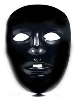 Black Do It Yourself Mask Accessory Clothing