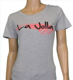 Roxy Womens La Jolla Logo Shirt Gray Clothing