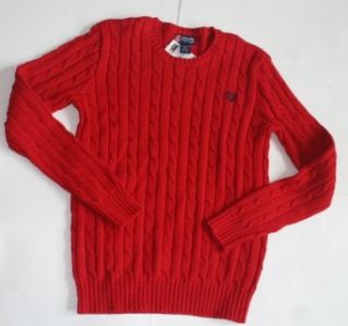 Chaps Boys Pullover Sweater   Red   Size XL 18/20