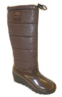  Sperry Womens Sydney Dark Brown Rain Boots (10 M US): Shoes