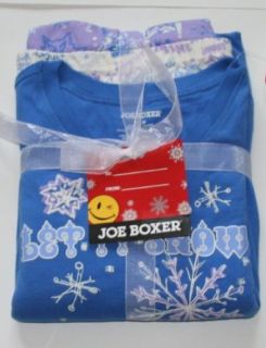 Joe Boxer Womens/Girls 3 Piece Knit Pajama Set   Size