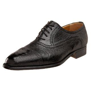  Moreschi Mens Adrano Exotic Cap Toe Oxford,Black,7 W US Shoes