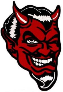 Red Devil Embroidered Patch Satanic Evil Lucifer Satan