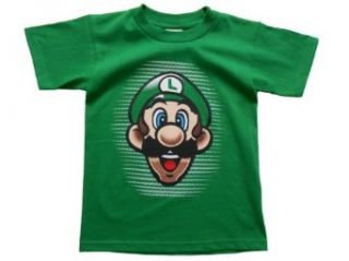 Super Mario Bros Luigi Boys Childrens T Shirt: Clothing