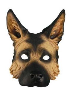 Adult German Shepherd Halloween Costume Dog Mask: Clothing