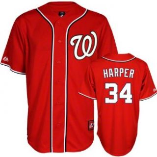 : Washington Nationals Youth Alternate Red #34: Sports & Outdoors
