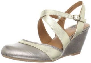 BC Footwear Womens Mousetrap Metallic Wedge Pump Shoes
