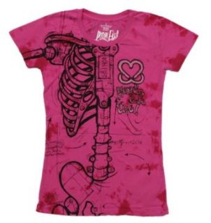 KAB Robo Wishbone Womens S/S T shirt in Fuschia by Iron