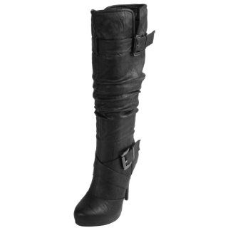 Journee Collection Womens High Heel Strappy Boot Shoes