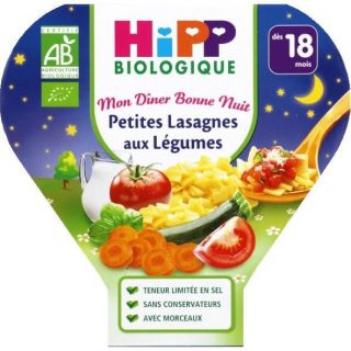 HIPP Assiette Lasagnes aux légumes   18 mois   Achat / Vente PLATS