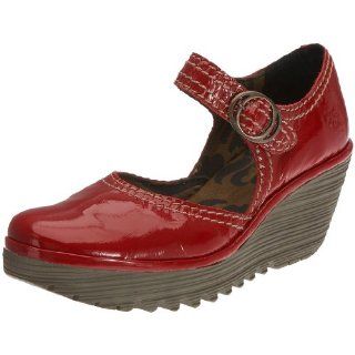  FLY London Womens Yerba Wedge Pump,Red,37 M EU / 6 B(M) US Shoes
