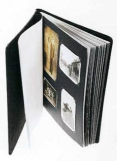 Raika Expandable Scrap Book Album in Textured Black