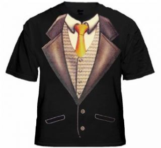Deluxe Tuxedo T Shirt With Gold Tie #4 Clothing