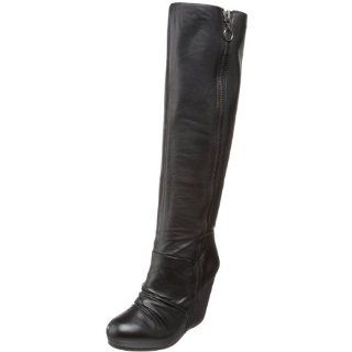  Ash Womens Ursula Knee High Boot, Black, 39.5 M EU/9.5 M US Shoes