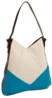 Ananas Beatrice Canvas Hobo,Canvas/Turquoise,one size