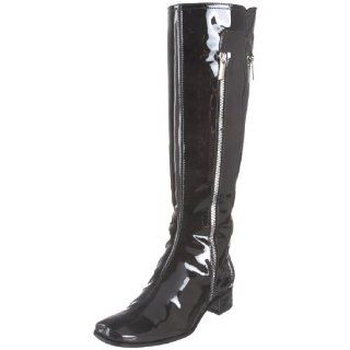 Marvin K. Womens Vavoom Knee High Boot,Asphalt Patent,5.5 M US: Shoes