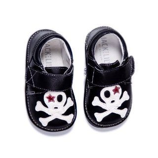 Jack and Lily Black Skull Baby Shoes Shoes