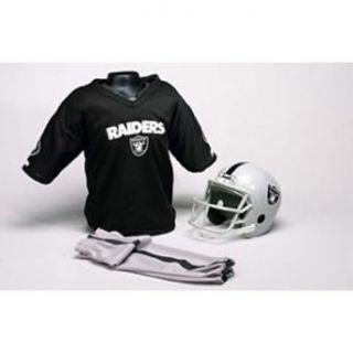 Oakland Raiders Youth NFL Team Helmet and Uniform Set