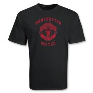 Manchester United Core Soccer T Shirt (Black) Clothing