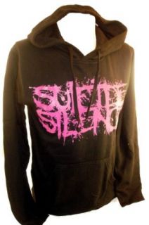 Suicide Silence Mens Hoodie   Pink Logo and Highlighted