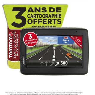 20 Europe Pack Premium   Achat / Vente GPS AUTONOME TomTom Start 20