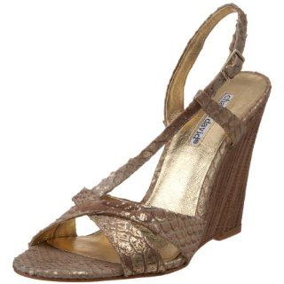  Charles David Womens Capri Wedge Sandal,Metallic,5.5 M US: Shoes