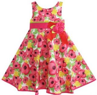 Girls Dress Pink Bow Tie Sundress Party Holiday Sz 2 3