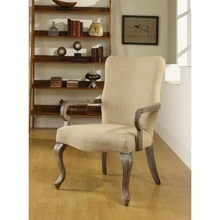 Gooseneck Beige Linen Chair