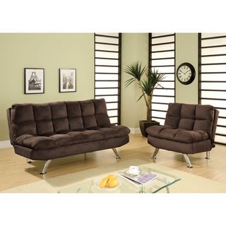 Morina 2 piece Microfiber Sofa/ Sofabed and Chair Set