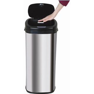 Motion Sensor 13 gallon Automatic Brushed Stainless Steel Trash Can
