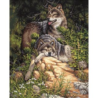 Dimensions Wild and Free Wolves Paint By Number Kit (16 x 20)