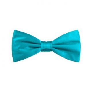 Turquoise Boys Bow Tie by Elite Solid   Turquoise Silk