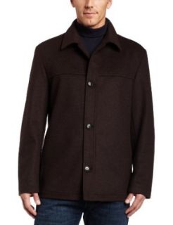 Hugo Boss Mens Chester Coat, Open Brown, 46 Clothing
