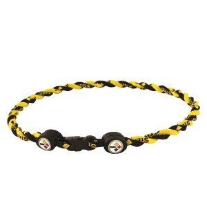 Pittsburgh Steelers Titanium Twisted 21 inch Necklace