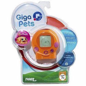 Giga Pets Puffball Handheld Game Clothing