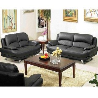 Alice Leather Sofa and Loveseat Set