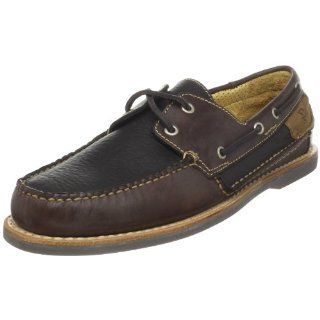 Mens Petoskey Boat Shoe,Chocolate/Bison/Dark Chocolate,7 M US Shoes