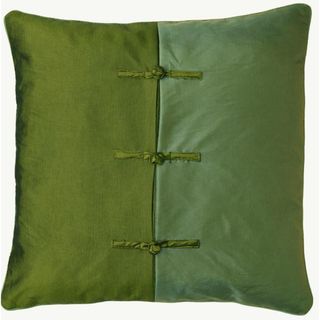Chinese Ties Green/ Blue Pillow Sham