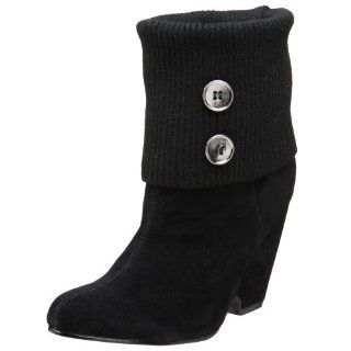 Restricted Womens Cozy Bootie,Black,7 M US Shoes