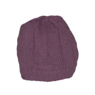 Toffee Moon Girls Plum Toastie Cable Hat Clothing