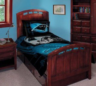 Carolina Panthers Twin/Full Comforter with Two Pillow