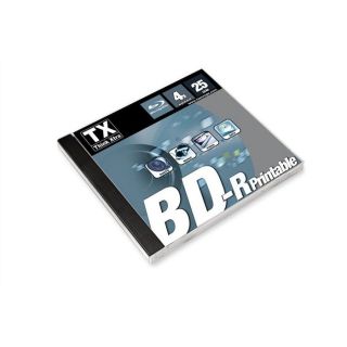 Blu ray BD R en boîtier cristal 10 mm   25 Go   Vitesse 4x.