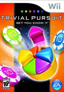 Wii   Trivial Pursuit   Bet You Know It   By Electronic Arts Today $9