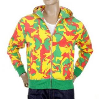 RMC Martin Ksohoh yellow camo zipped hooded sweatshirt